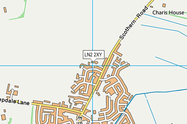 LN2 2XY map - OS VectorMap District (Ordnance Survey)