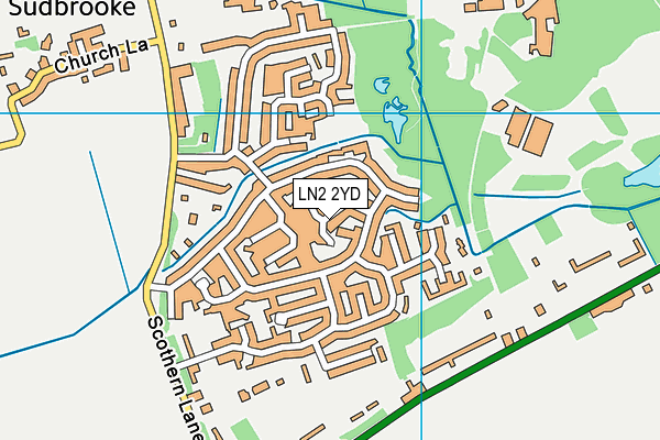 LN2 2YD map - OS VectorMap District (Ordnance Survey)