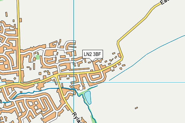 LN2 3BF map - OS VectorMap District (Ordnance Survey)