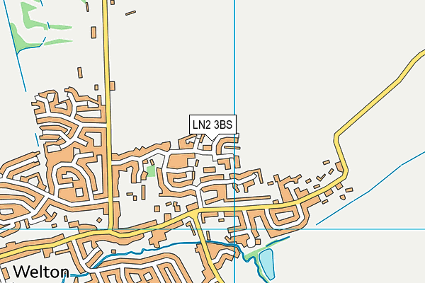 LN2 3BS map - OS VectorMap District (Ordnance Survey)