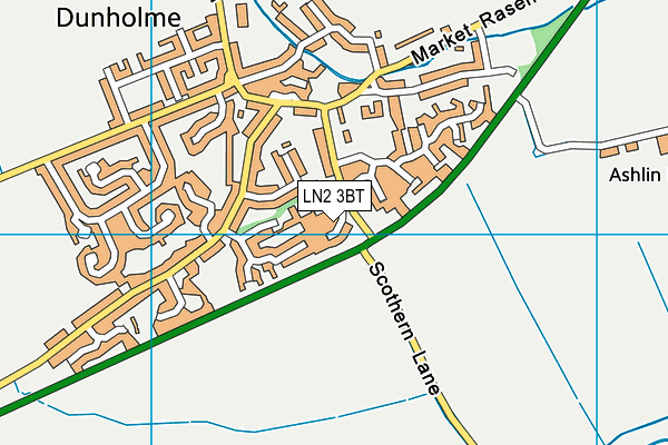 LN2 3BT map - OS VectorMap District (Ordnance Survey)