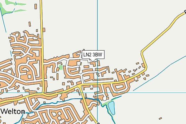 LN2 3BW map - OS VectorMap District (Ordnance Survey)