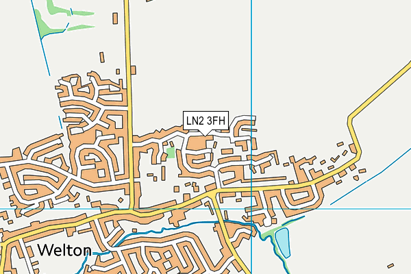LN2 3FH map - OS VectorMap District (Ordnance Survey)