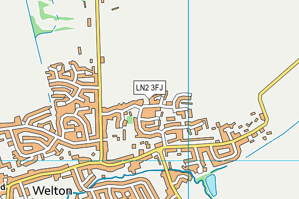 LN2 3FJ map - OS VectorMap District (Ordnance Survey)