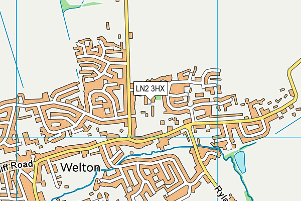 LN2 3HX map - OS VectorMap District (Ordnance Survey)