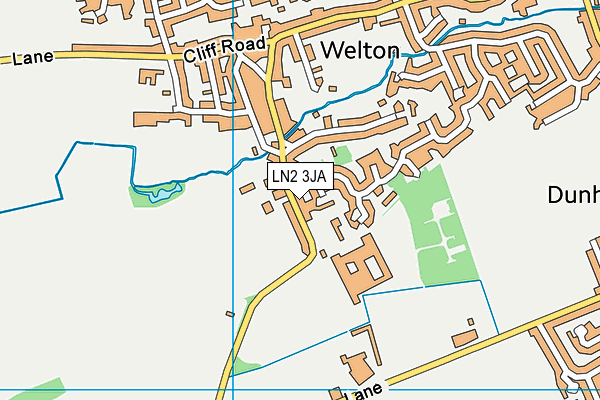 LN2 3JA map - OS VectorMap District (Ordnance Survey)