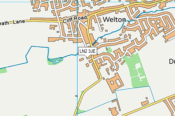 LN2 3JE map - OS VectorMap District (Ordnance Survey)