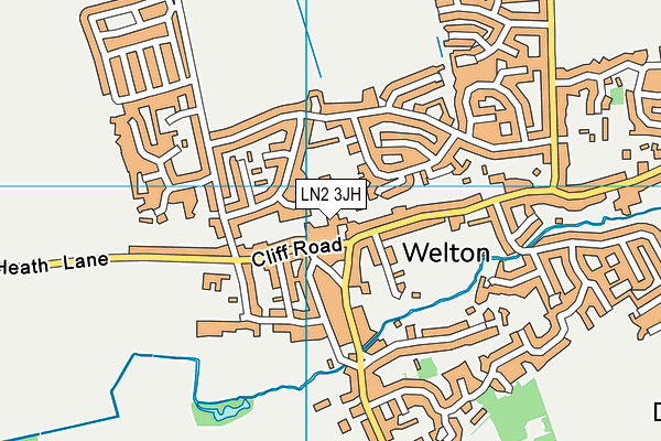 LN2 3JH map - OS VectorMap District (Ordnance Survey)