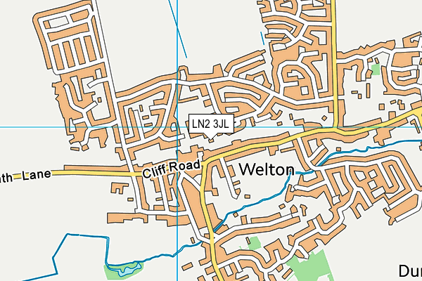 LN2 3JL map - OS VectorMap District (Ordnance Survey)