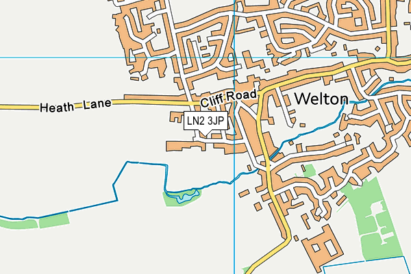 LN2 3JP map - OS VectorMap District (Ordnance Survey)