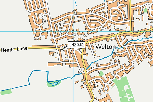 LN2 3JQ map - OS VectorMap District (Ordnance Survey)