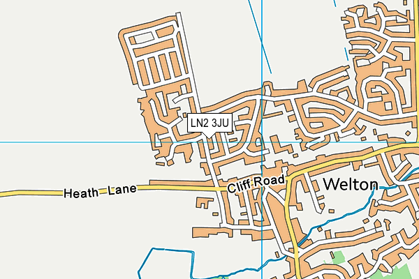 LN2 3JU map - OS VectorMap District (Ordnance Survey)