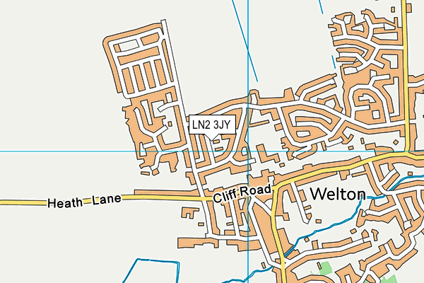 LN2 3JY map - OS VectorMap District (Ordnance Survey)