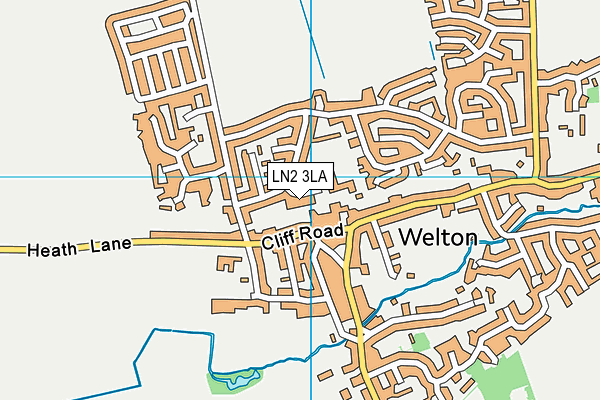 LN2 3LA map - OS VectorMap District (Ordnance Survey)