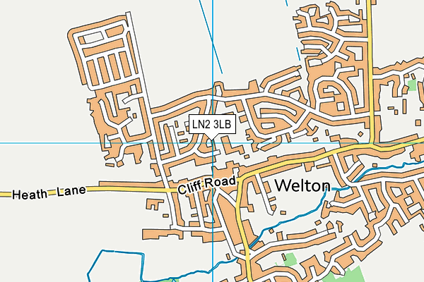 LN2 3LB map - OS VectorMap District (Ordnance Survey)