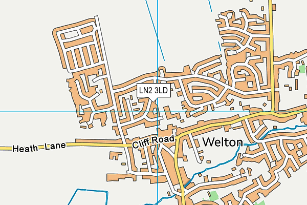 LN2 3LD map - OS VectorMap District (Ordnance Survey)