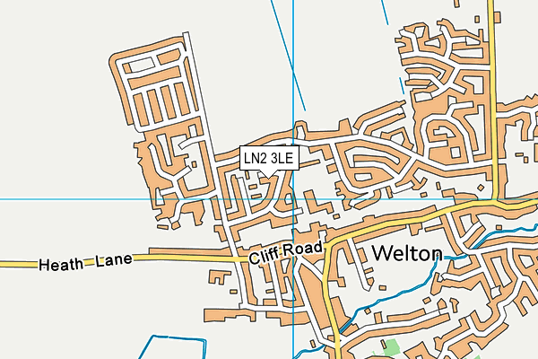 LN2 3LE map - OS VectorMap District (Ordnance Survey)