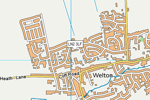 LN2 3LF map - OS VectorMap District (Ordnance Survey)