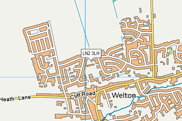 LN2 3LH map - OS VectorMap District (Ordnance Survey)