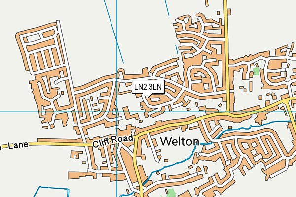 LN2 3LN map - OS VectorMap District (Ordnance Survey)