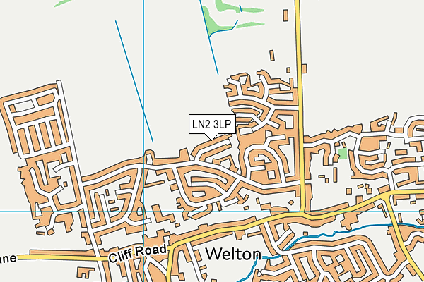 LN2 3LP map - OS VectorMap District (Ordnance Survey)