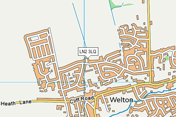 LN2 3LQ map - OS VectorMap District (Ordnance Survey)