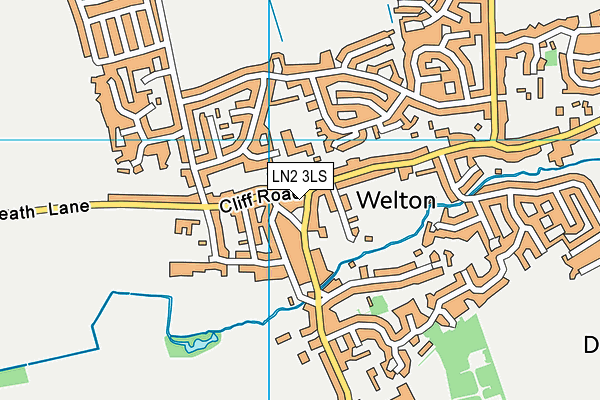 LN2 3LS map - OS VectorMap District (Ordnance Survey)
