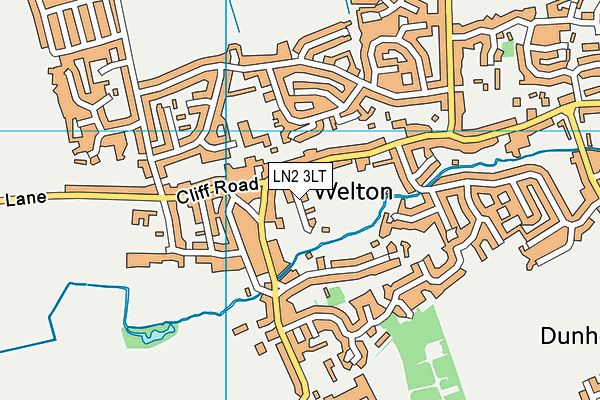 LN2 3LT map - OS VectorMap District (Ordnance Survey)
