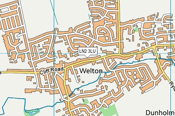 LN2 3LU map - OS VectorMap District (Ordnance Survey)