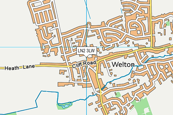 LN2 3LW map - OS VectorMap District (Ordnance Survey)