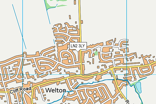 LN2 3LY map - OS VectorMap District (Ordnance Survey)