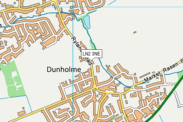 Dunholme St Chad's Church of England Primary School map (LN2 3NE) - OS VectorMap District (Ordnance Survey)