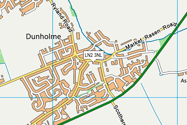 LN2 3NL map - OS VectorMap District (Ordnance Survey)