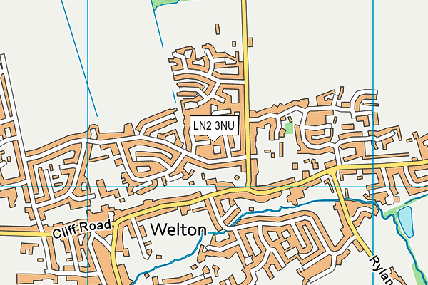 LN2 3NU map - OS VectorMap District (Ordnance Survey)