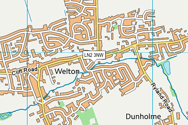 LN2 3NW map - OS VectorMap District (Ordnance Survey)