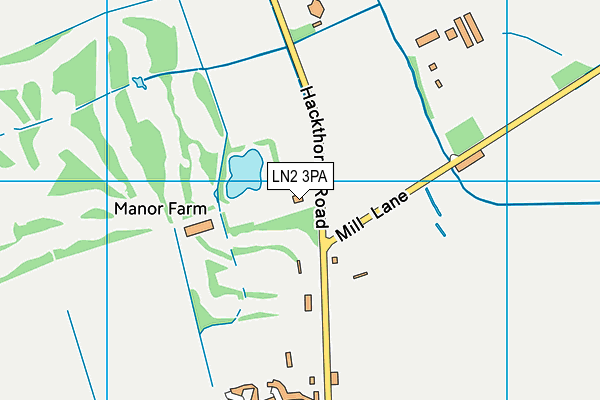 LN2 3PA map - OS VectorMap District (Ordnance Survey)