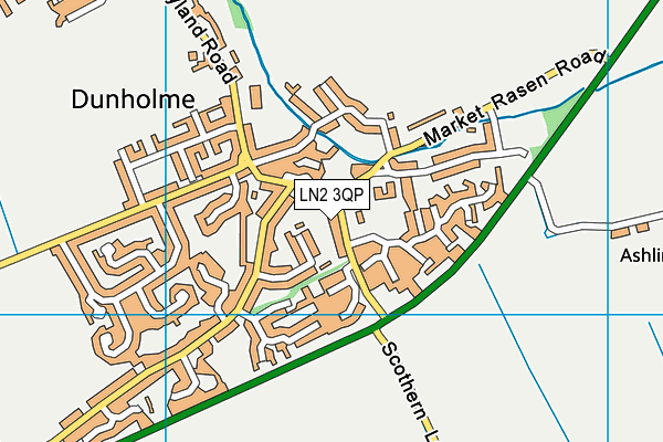 LN2 3QP map - OS VectorMap District (Ordnance Survey)