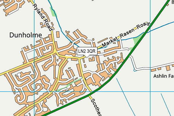 LN2 3QR map - OS VectorMap District (Ordnance Survey)