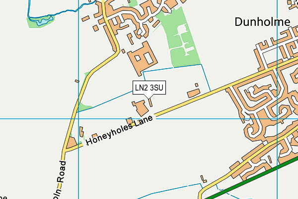 Dunholme & District Indoor Bowls Club map (LN2 3SU) - OS VectorMap District (Ordnance Survey)