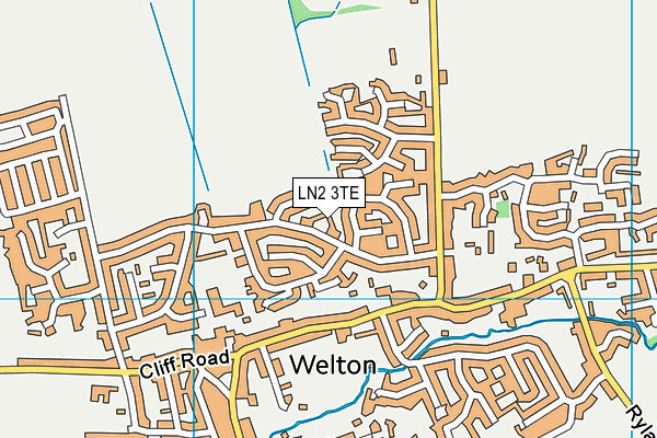 LN2 3TE map - OS VectorMap District (Ordnance Survey)
