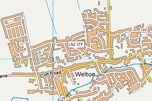 LN2 3TF map - OS VectorMap District (Ordnance Survey)