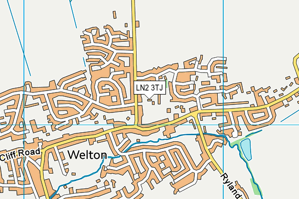 LN2 3TJ map - OS VectorMap District (Ordnance Survey)