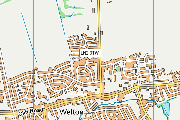 LN2 3TW map - OS VectorMap District (Ordnance Survey)