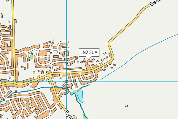 LN2 3UA map - OS VectorMap District (Ordnance Survey)