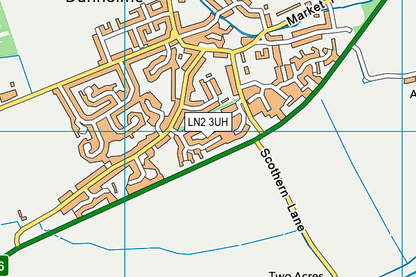 LN2 3UH map - OS VectorMap District (Ordnance Survey)