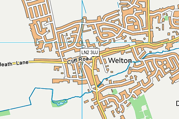 LN2 3UJ map - OS VectorMap District (Ordnance Survey)