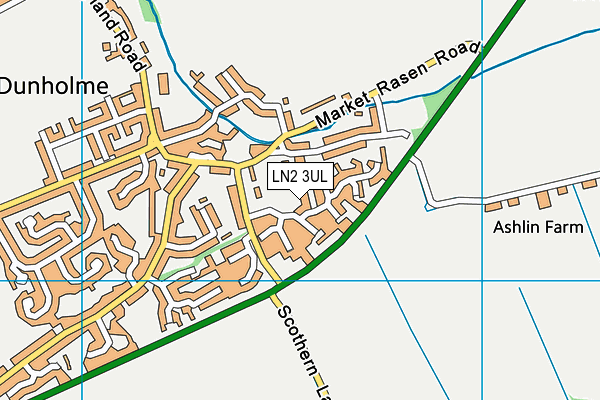 LN2 3UL map - OS VectorMap District (Ordnance Survey)