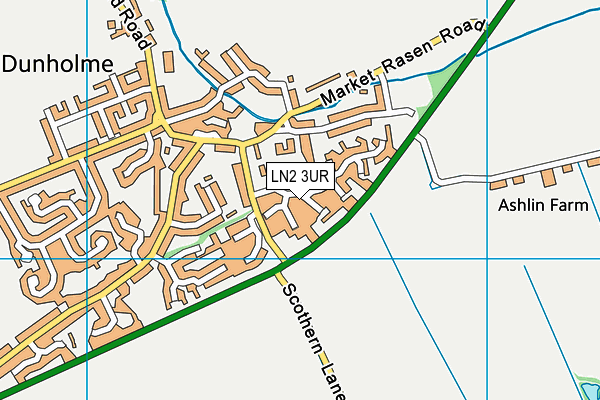 LN2 3UR map - OS VectorMap District (Ordnance Survey)