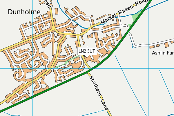 LN2 3UT map - OS VectorMap District (Ordnance Survey)