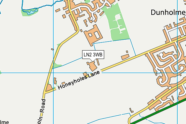 LN2 3WB map - OS VectorMap District (Ordnance Survey)